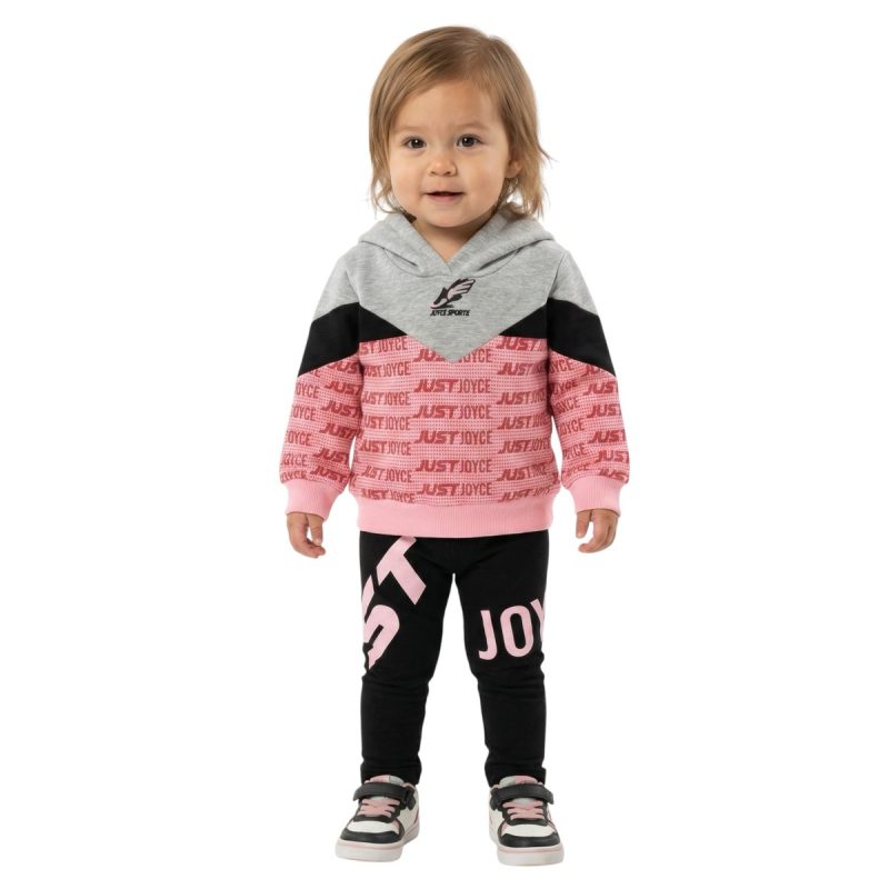 Joyce σετ μπλούζα με κουκούλα και κολάν «Just»