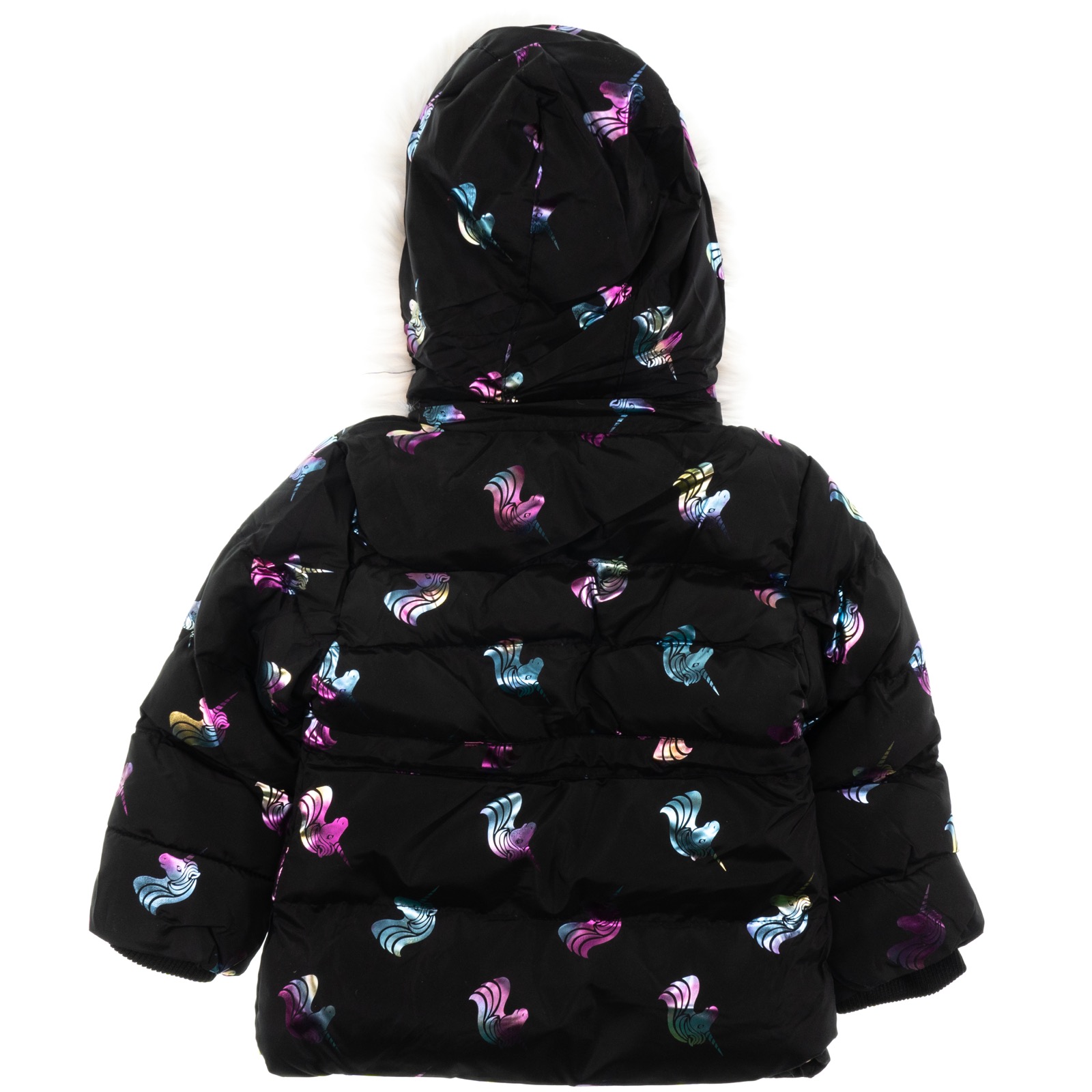Lady Moda μπουφάν με αποσπώμενη κουκούλα «Black Unicorns» - Image 3