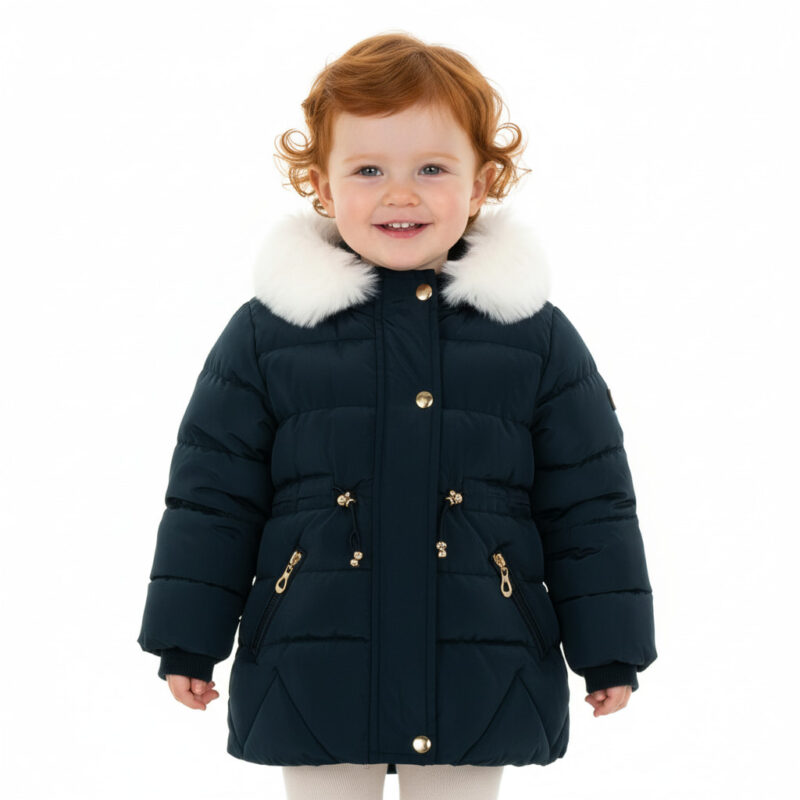 Lady Moda μπουφάν με αποσπώμενη κουκούλα «Blue Conforto»