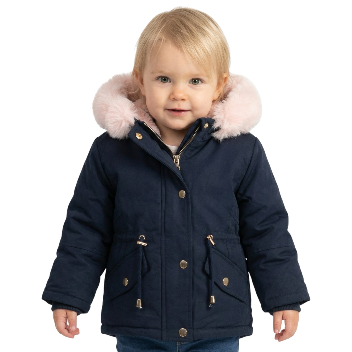 M&2 Kids μπουφάν με κουκούλα «Little Blue Caldo»