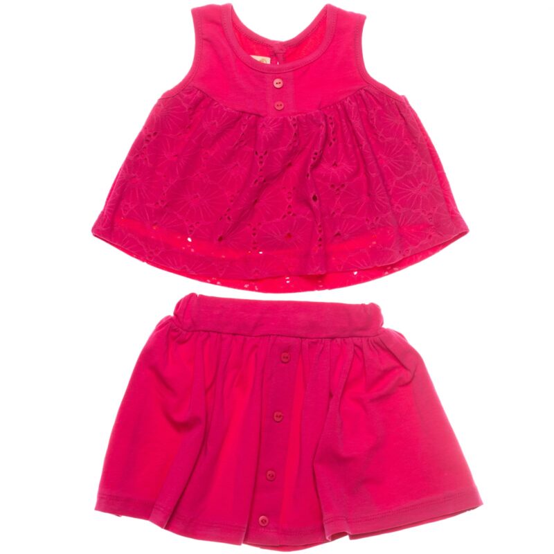 Deco σετ μπλουζάκι και φουστίτσα «Lace and Cotton»