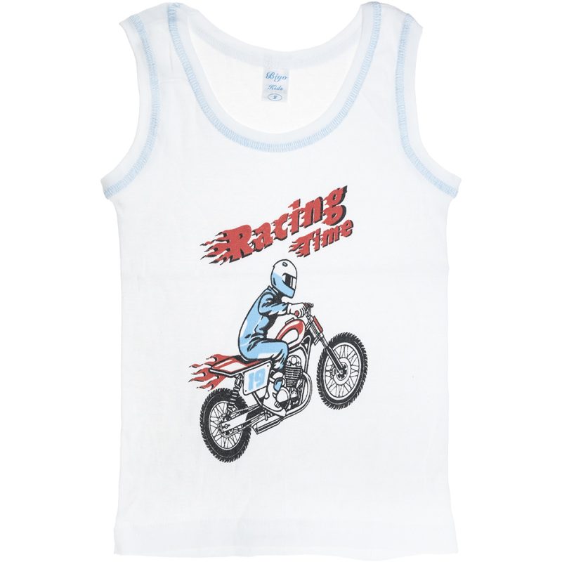 Biyo Kids αμάνικο φανελάκι με στάμπα «Racing Time Vest Top»