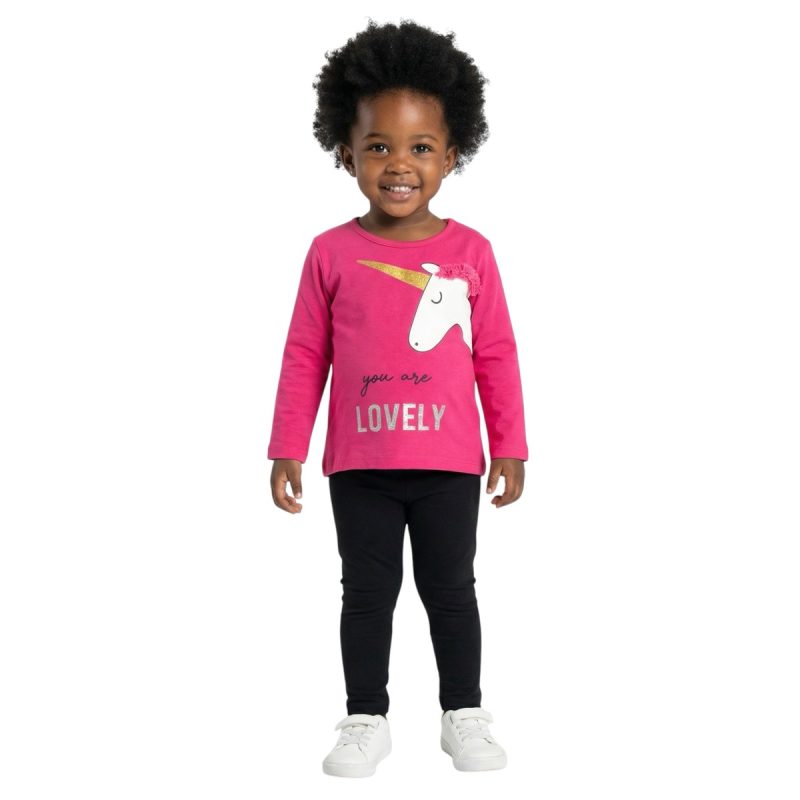 Funky σετ μπλούζα με κολάν από λεπτό ύφασμα «You are Lovely»