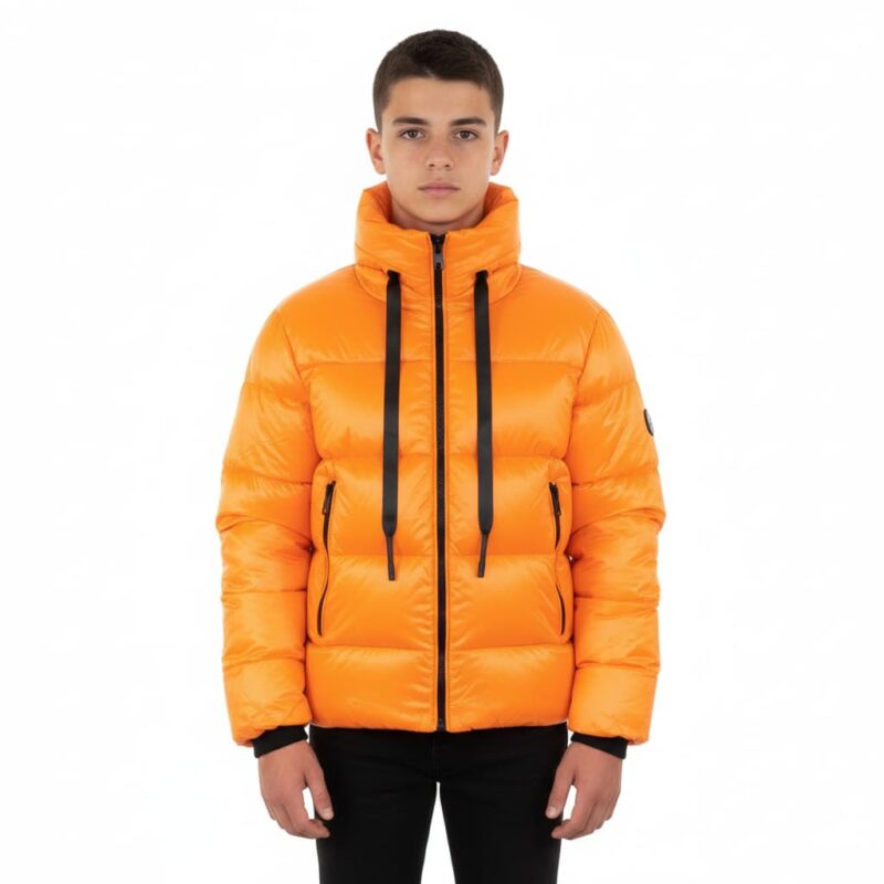 M&2 Kids μπουφάν puffer «Orange Βillowy»