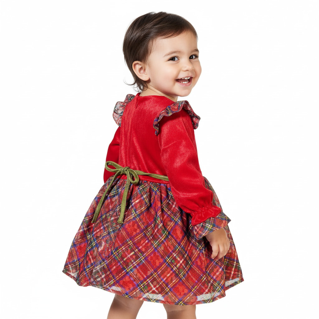 Misse χριστουγεννιάτικο φορεματάκι με τούλι «Lady Reindeer» - Image 2