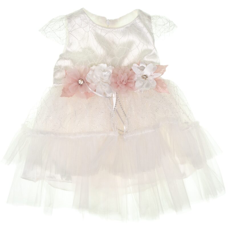 Miss Pretty αμπιγιέ και βαπτιστικό φόρεμα «So Cute in White»