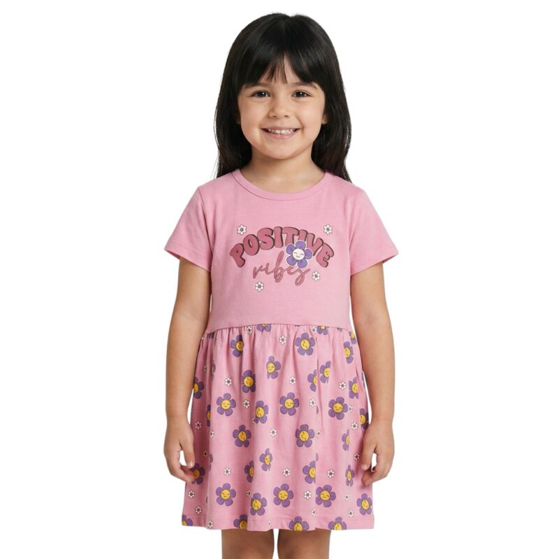 Bombicix κοντομάνικο μακό φορεματάκι «Positive Vibes»