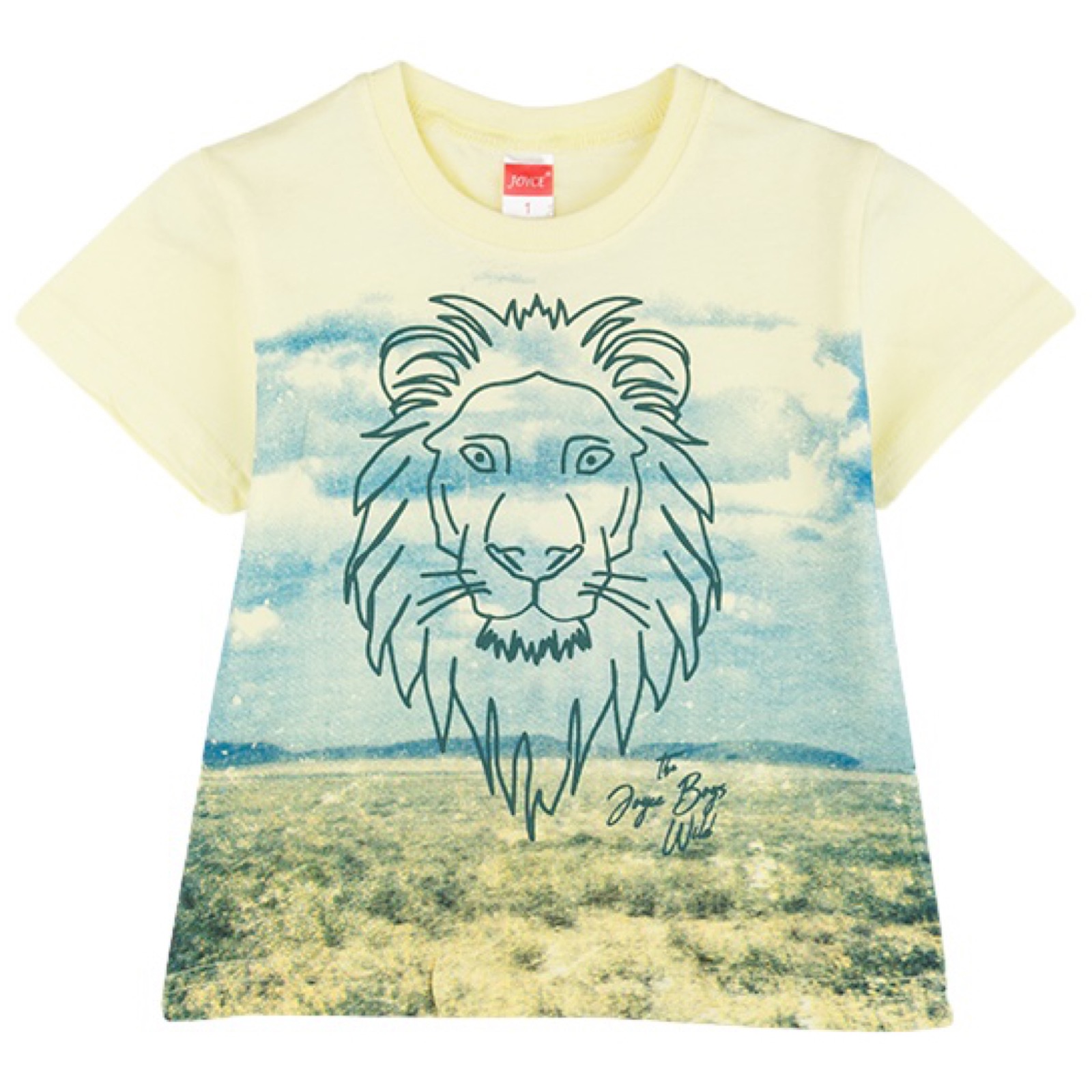 Joyce σετ μπλούζα με σορτσάκι «Yellow Lion» - Image 3