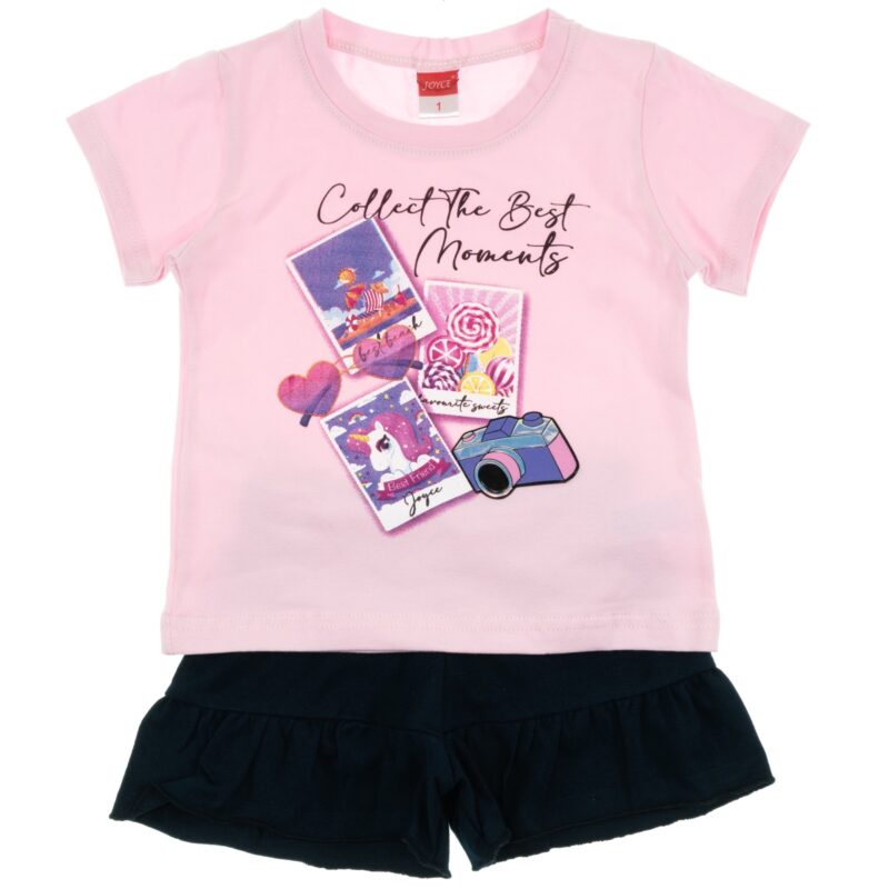 Joyce σετ μπλούζα και σορτσάκι «Collect the Best Moments»