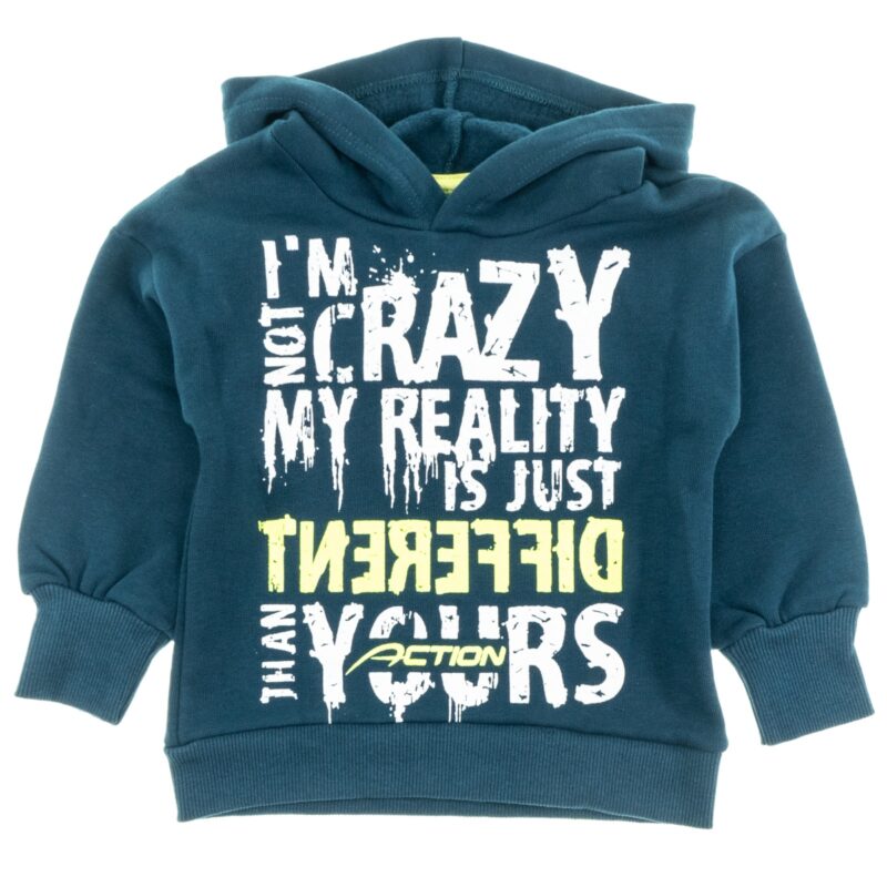 Cotton Planet σετ φόρμας με κουκούλα «I’m Not Crazy» - Image 2