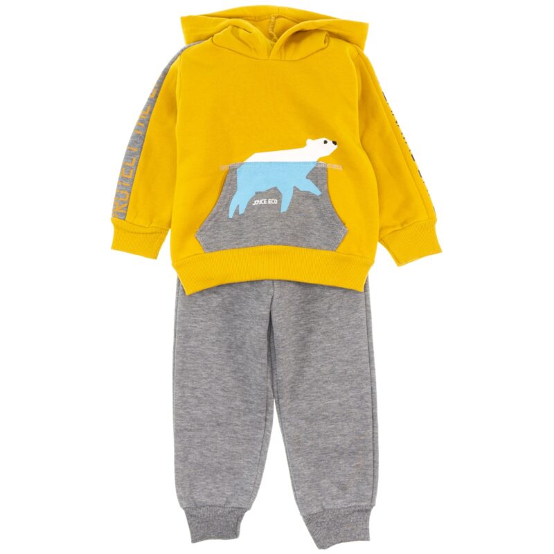 Joyce σετ φόρμας με κουκούλα και χνούδι «Cute Polar Bear»