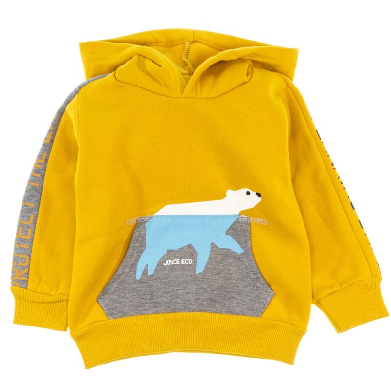 Joyce σετ φόρμας με κουκούλα και χνούδι «Cute Polar Bear» - Image 2