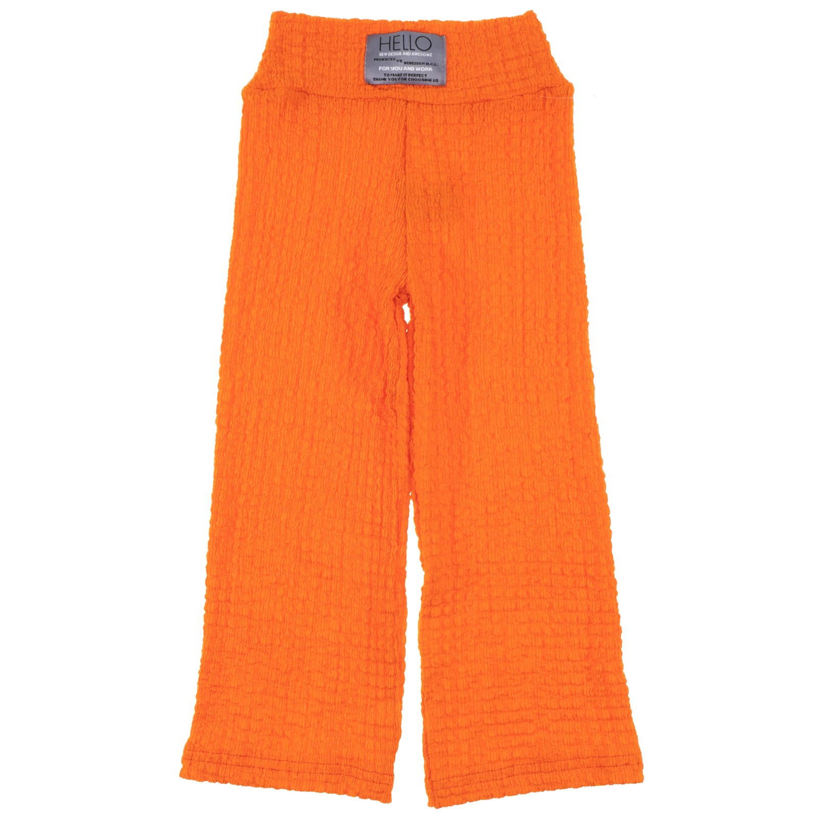 Παντελόνα γκοφρέ Orange Waffle Hecele Kids - Kidz.gr