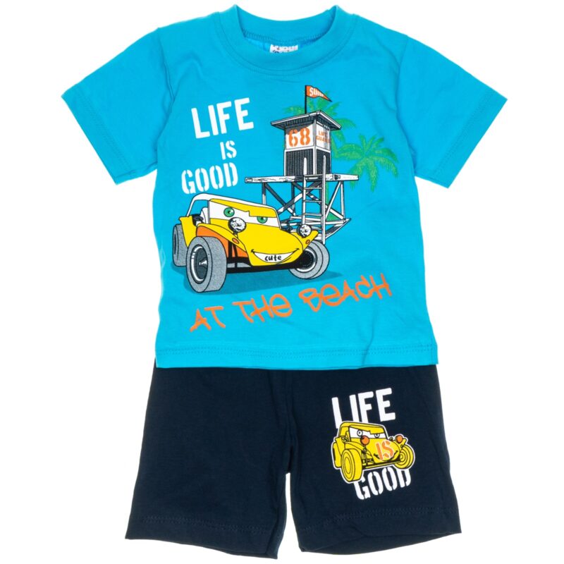 Nas Bebe σετ μπλούζα με σορτσάκι «Let’s Go Fishing»