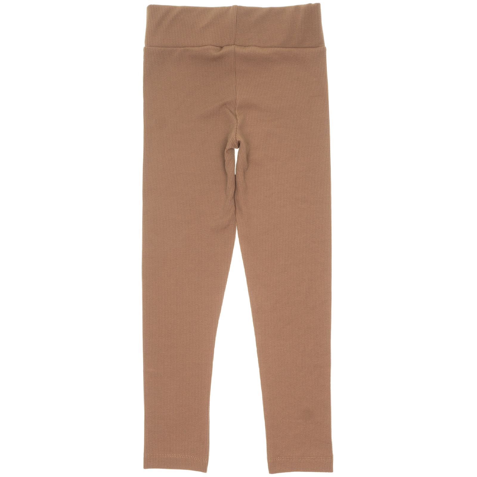 Timi Kids λεπτό κολάν με χνούδι «Brown Stripe» - Image 2