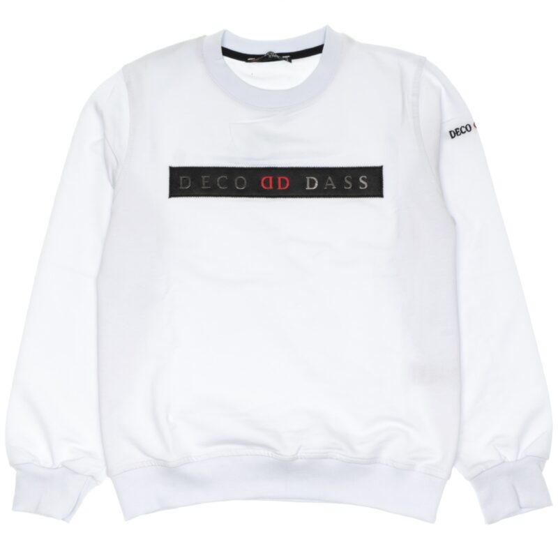 Deco Dass λεπτή φούτερ μπλούζα «Deco White»
