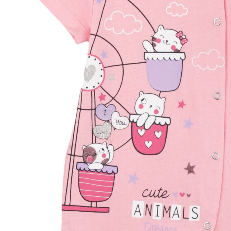 Dreams βρεφικό φορμάκι «Love The Cute Animals» - Image 2