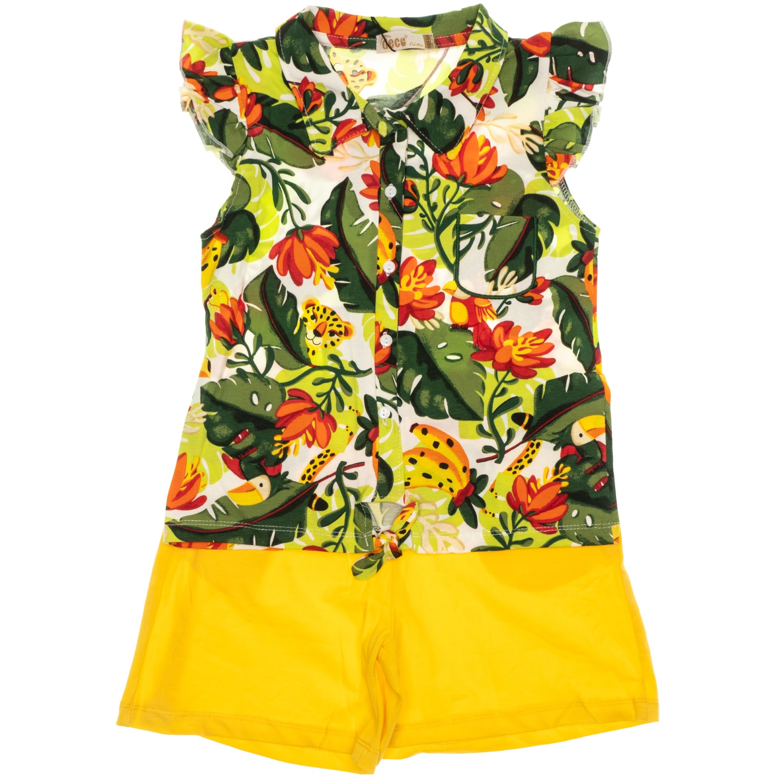 Deco σετ μπλούζα και σορτσάκι «Jungle Greenery» - Image 3