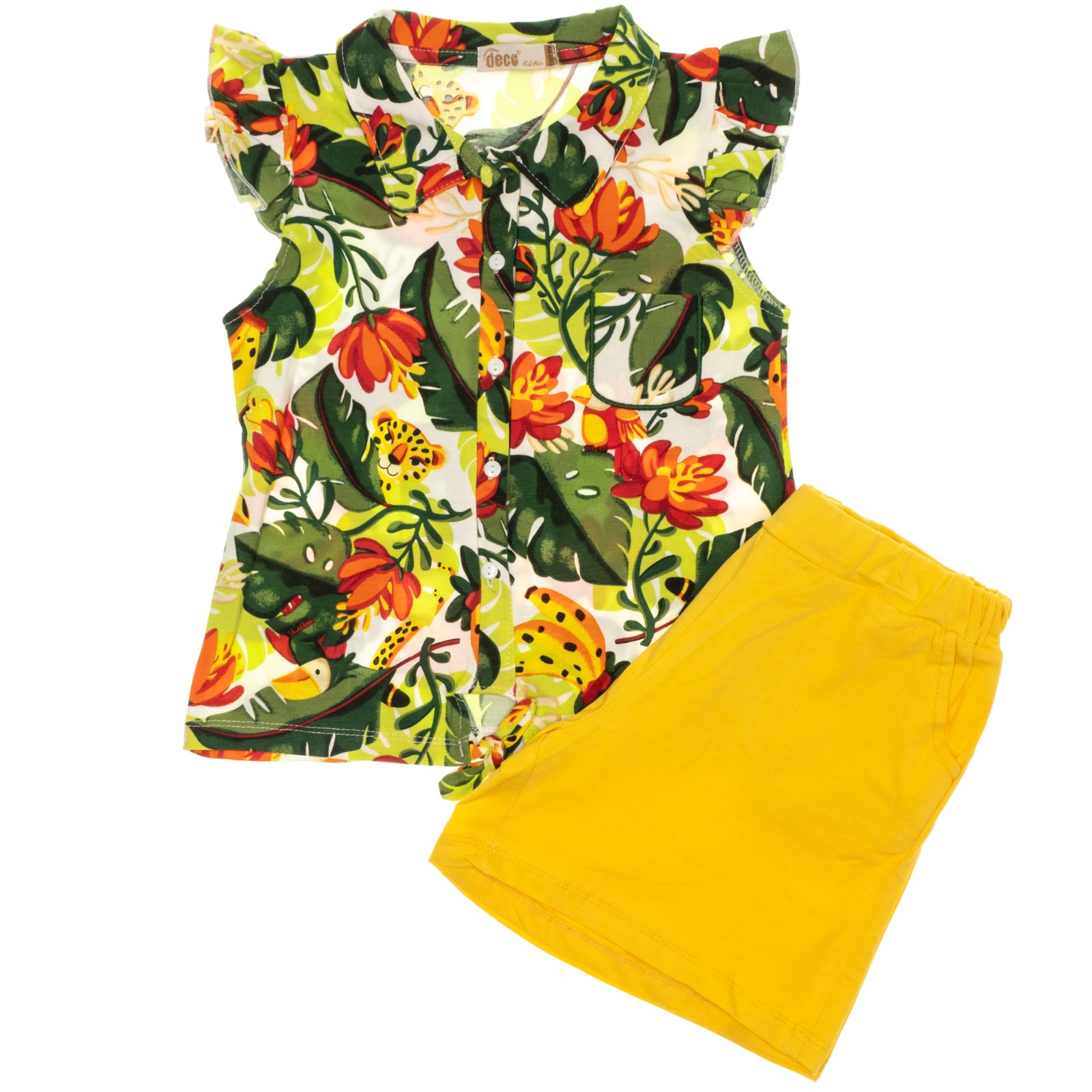 Deco σετ μπλούζα και σορτσάκι «Jungle Greenery» - Image 6