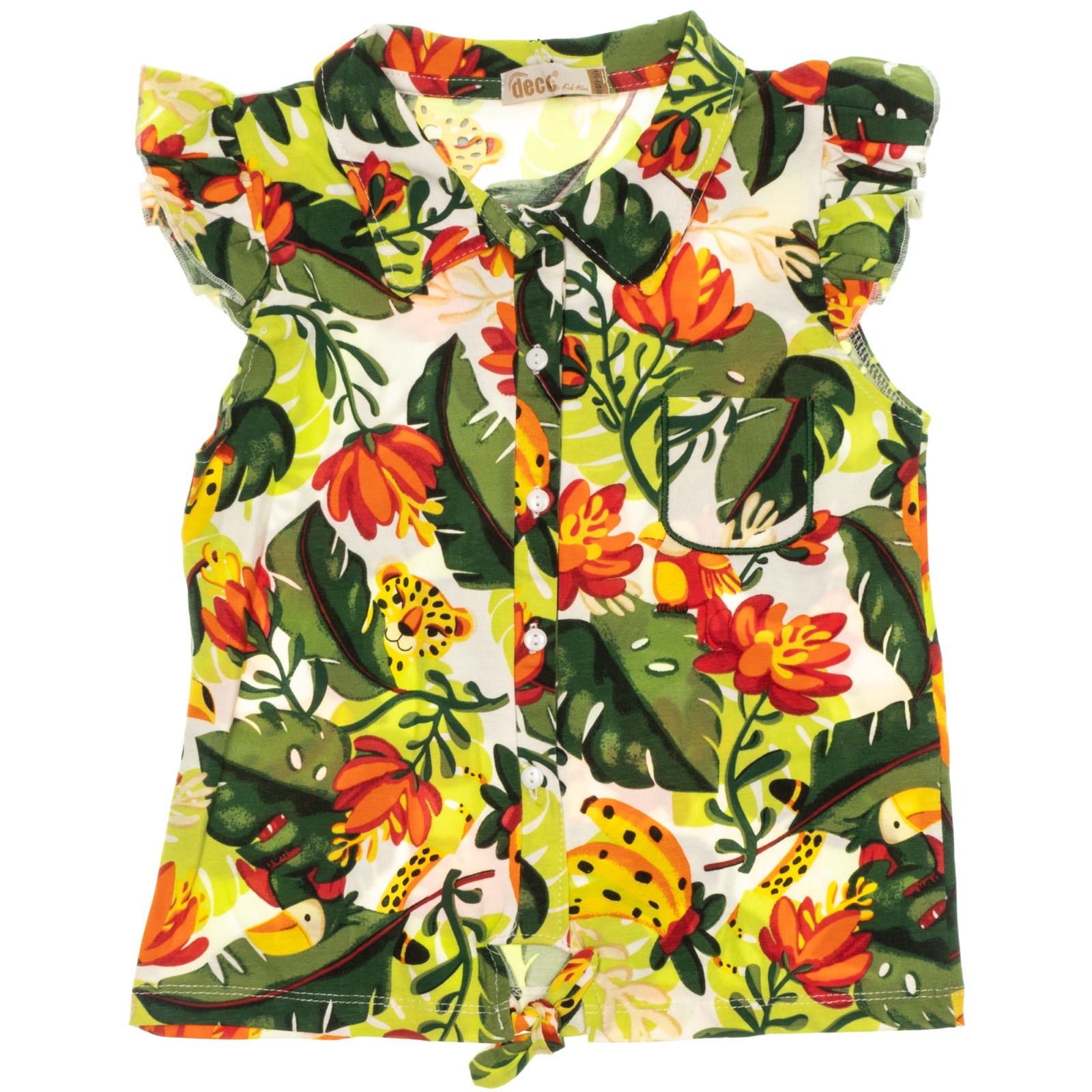 Deco σετ μπλούζα και σορτσάκι «Jungle Greenery» - Image 4