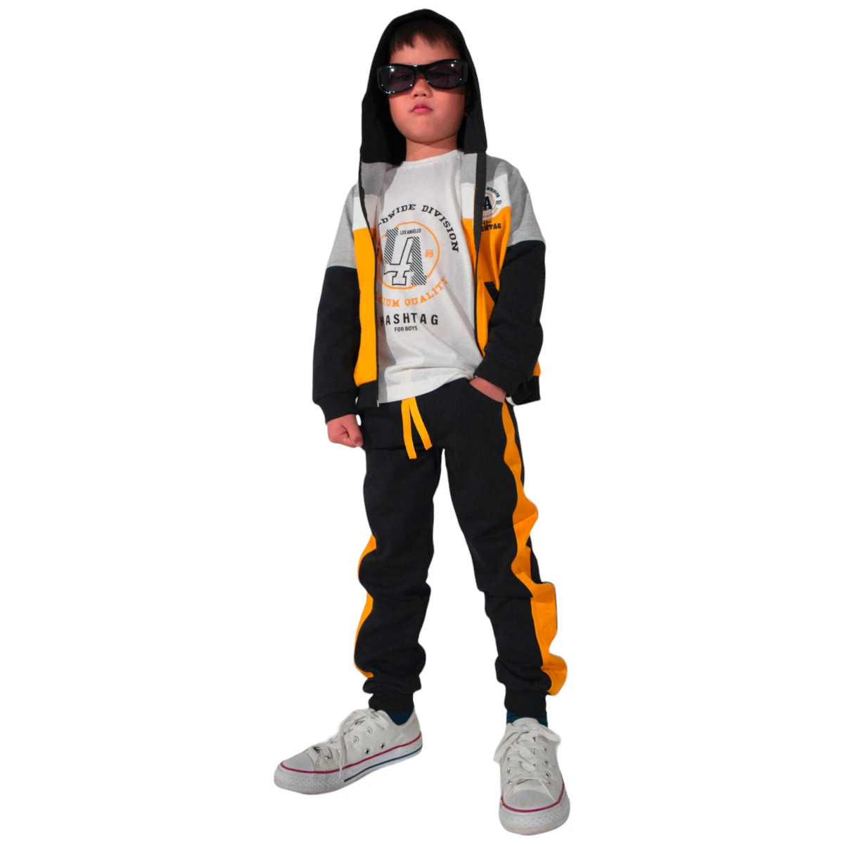 Hashtag σετ τριών τεμαχίων από λεπτό ύφασμα με χνούδι «Worldwide Division» - Image 2