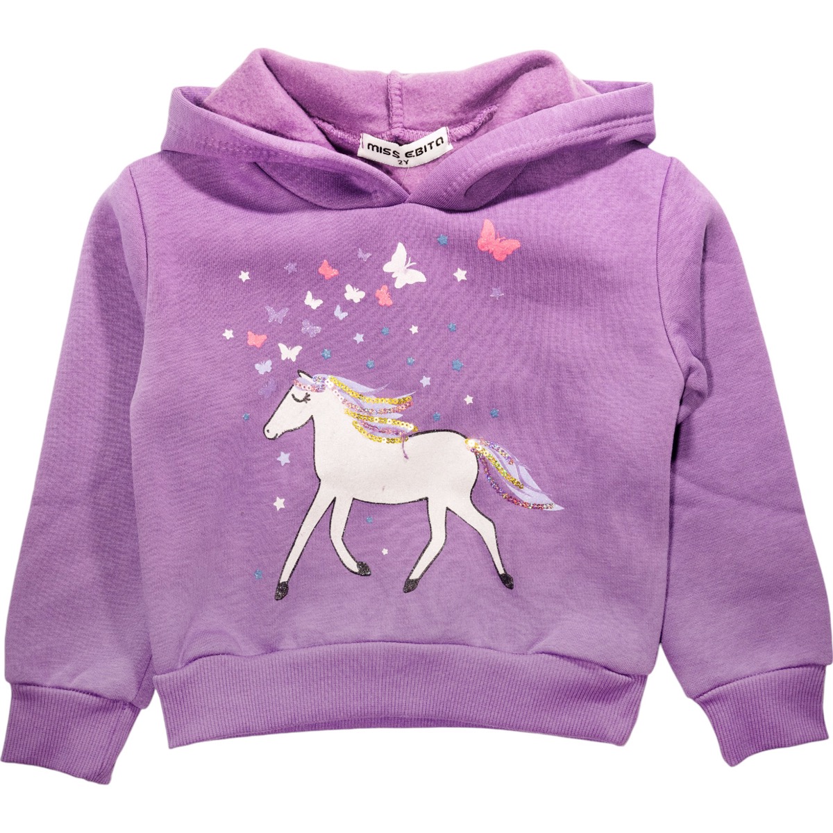 Φούτερ μπλούζα με κουκούλα και εντυπωσιακό τύπωμα.