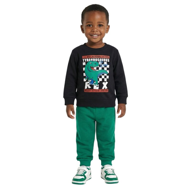 Joyce σετ φόρμας με χνούδι «Black Tyrannosaurus»