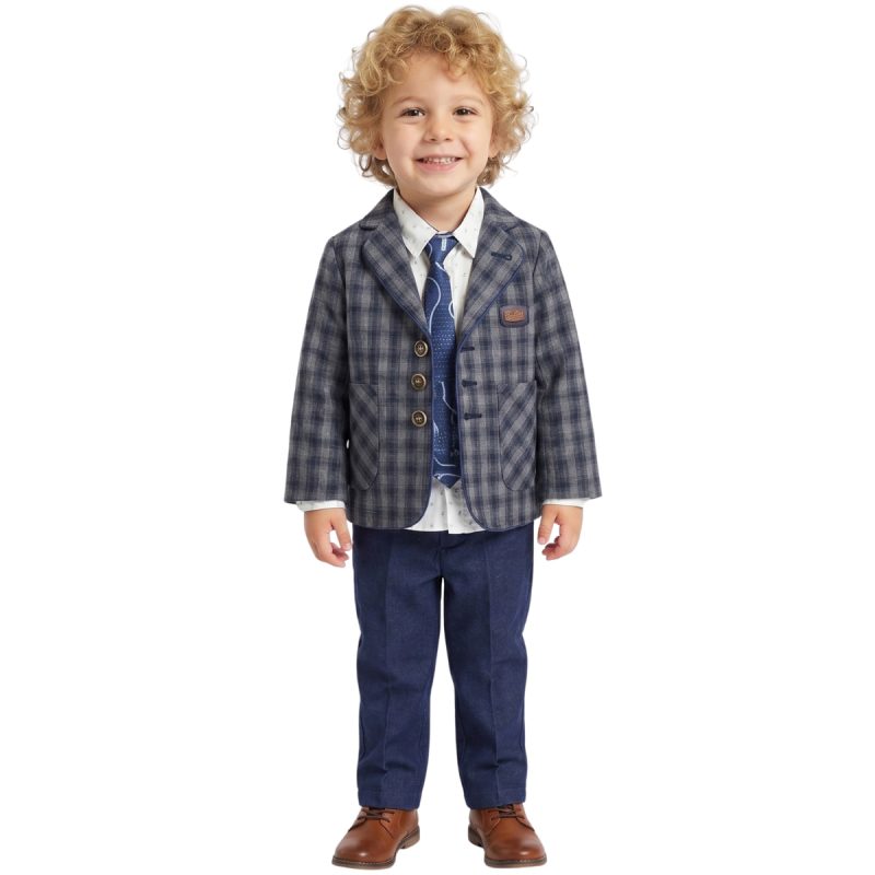 Mixbabi παιδικό εποχιακό αμπιγιέ σετ «Checkered»