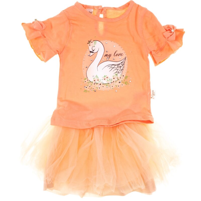 Donino Baby σετ μπλουζάκι με φούστα τούτου «My Love»