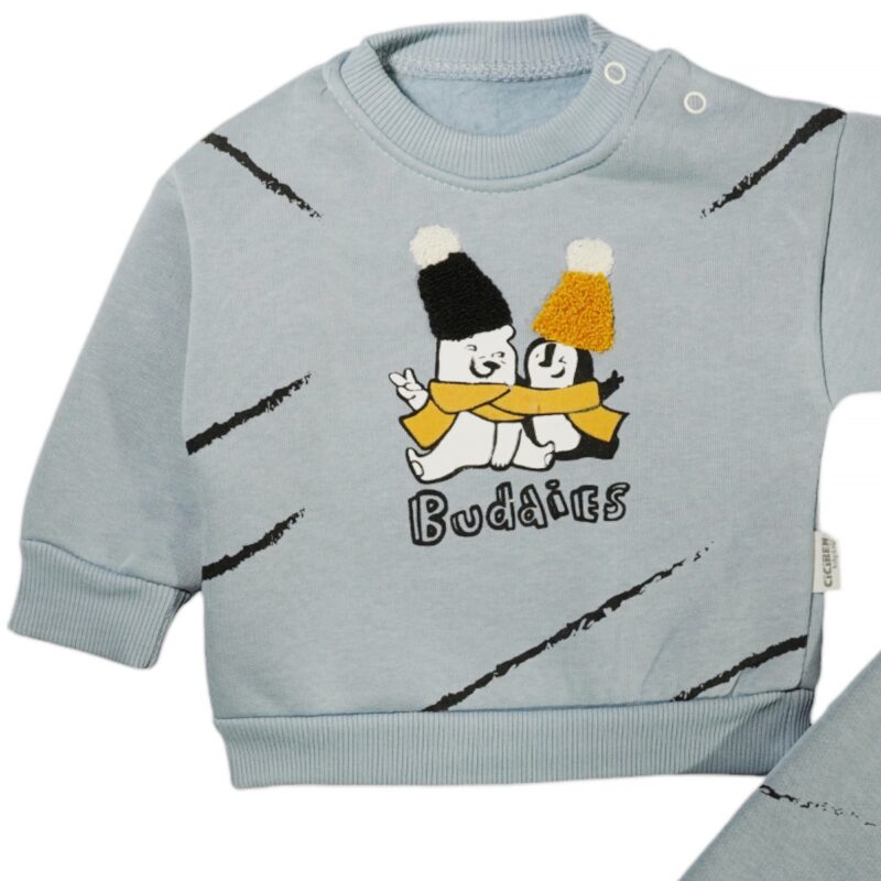 Γαλάζια βρεφική φόρμα Ciciben Baby & Kids 100% βαμβάκι