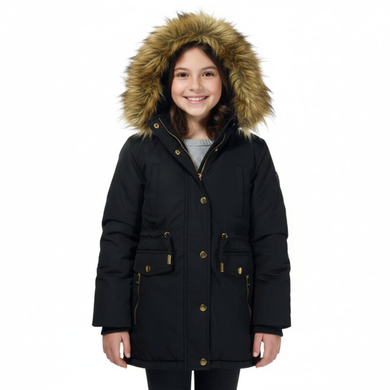 Εβίτα παρκά με κουκούλα «Black Beauty»