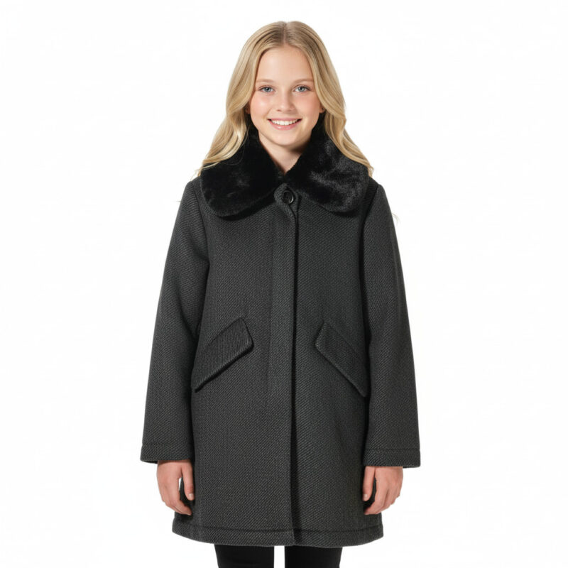 Εβίτα παλτό με αποσπώμενο γουνάκι «Chic Lady»
