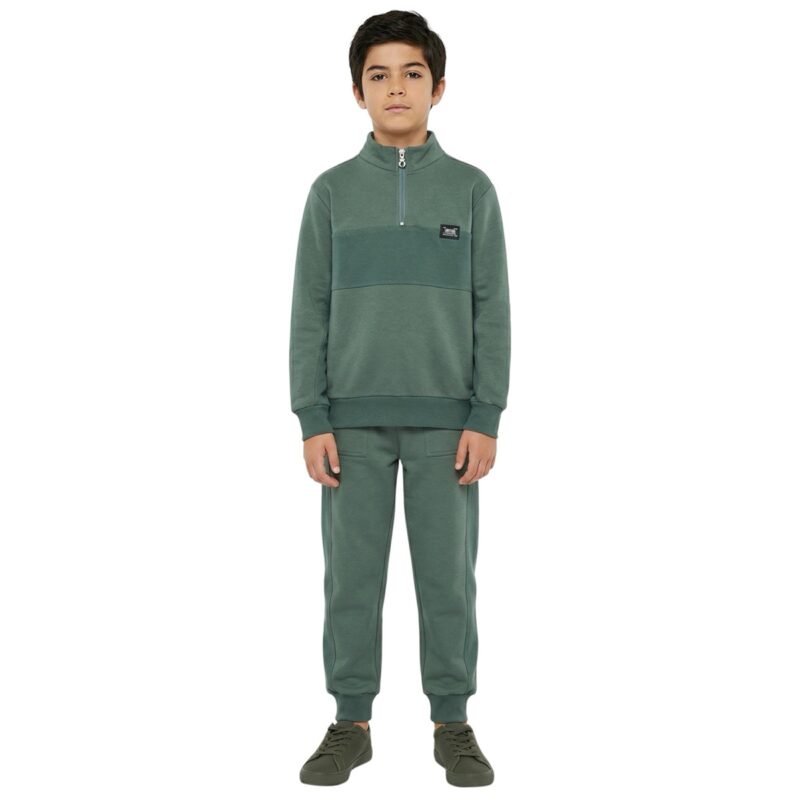 Joyce σετ φόρμας με χνούδι «Original Green»