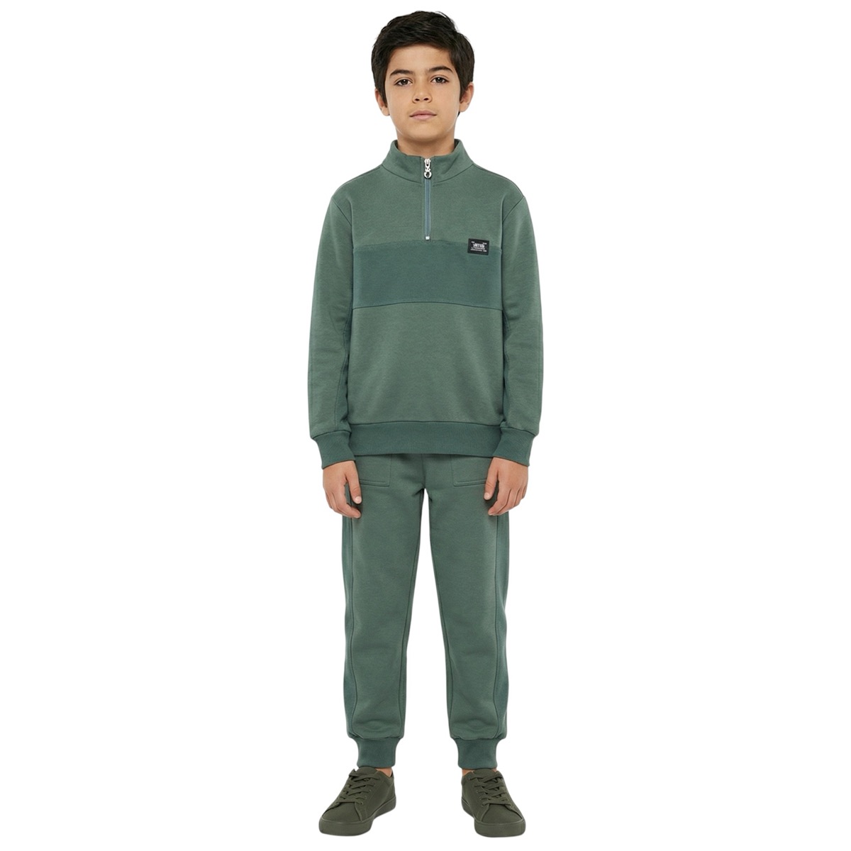 Joyce σετ φόρμας με χνούδι «Original Green»