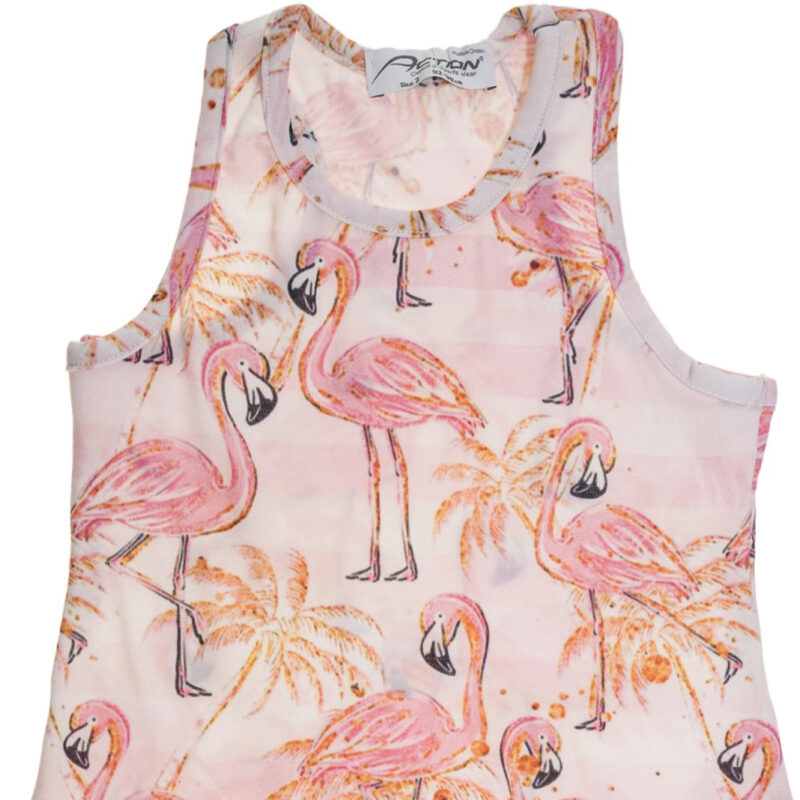 Action μακό φορεματάκι «Flamingoes’ Forest» - Image 2