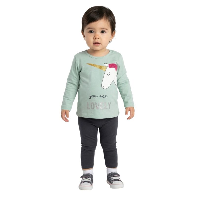 Funky σετ μπλούζα με κολάν από λεπτό ύφασμα «You Are Lovely»