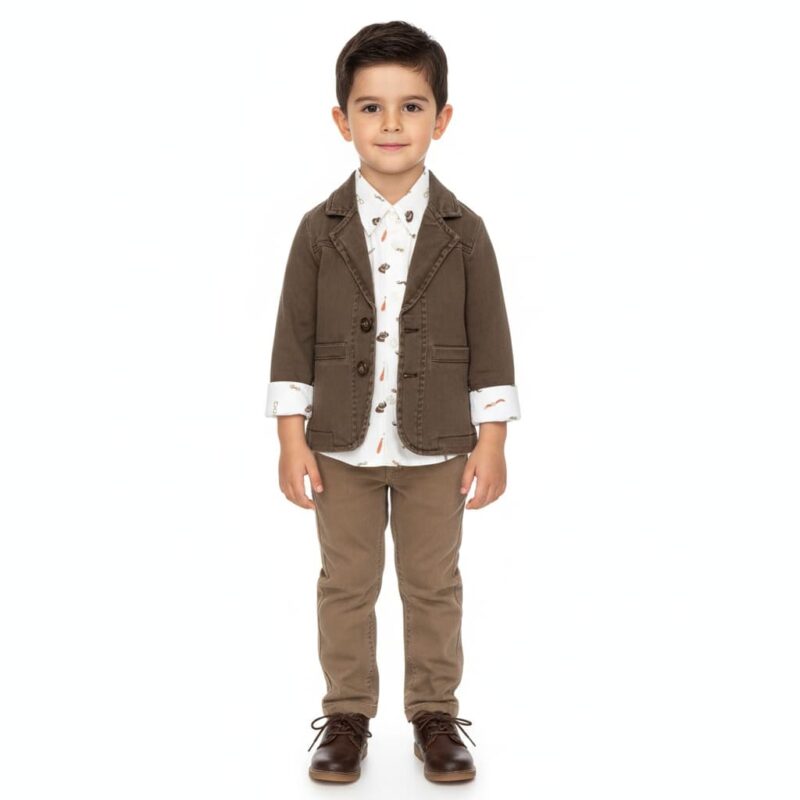 Wision Kids σετ τριών τεμαχίων από λεπτό ύφασμα «Serious»