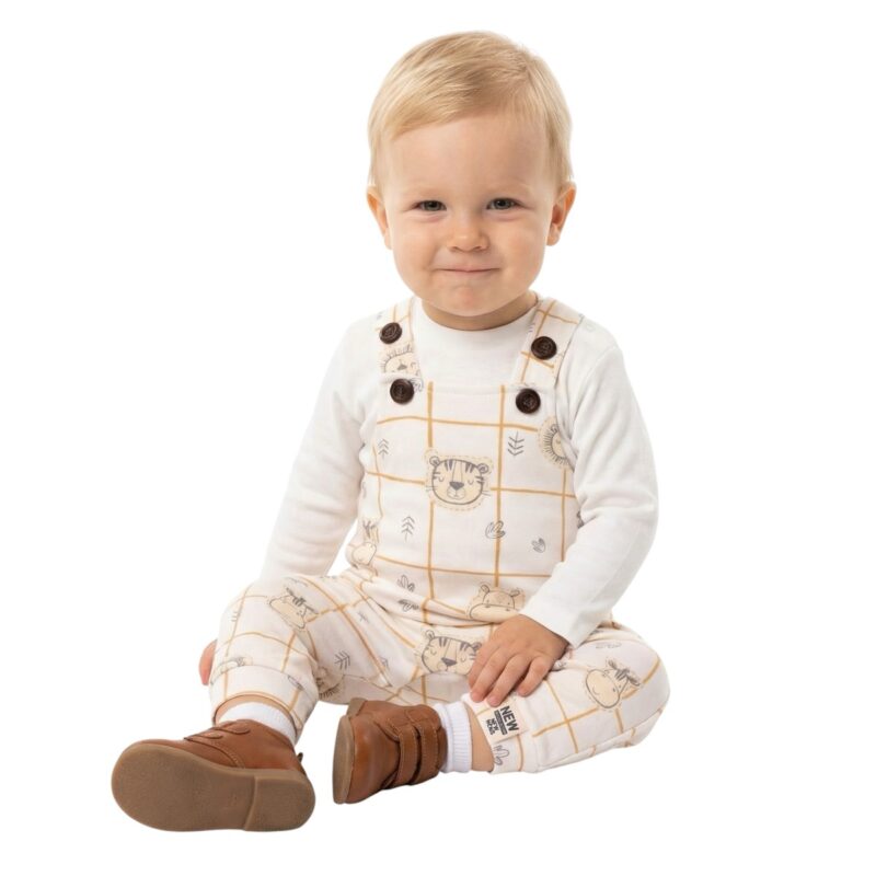 Baby Mii μακό σετ σαλοπέτα με μακρυμάνικη μπλούζα «Sleepy Animals»