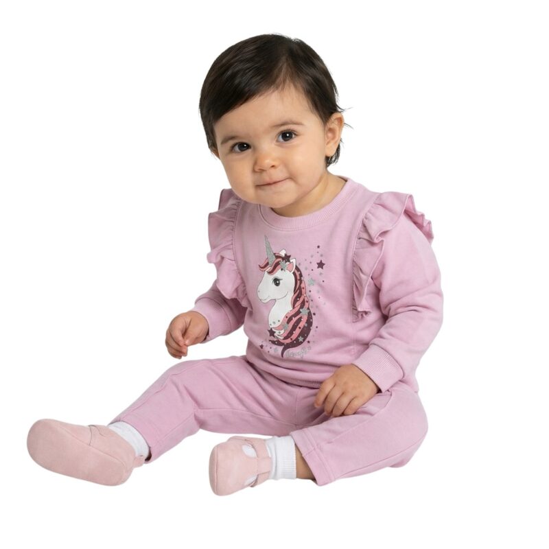 Joyce σετ μπλούζα και κολάν με χνούδι «Proud Unicorn»