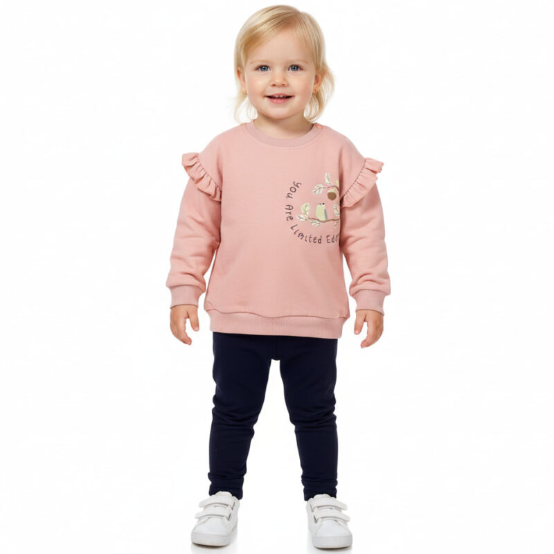 Damla Bebe σετ φόρμας με χνούδι «Limited Edition»