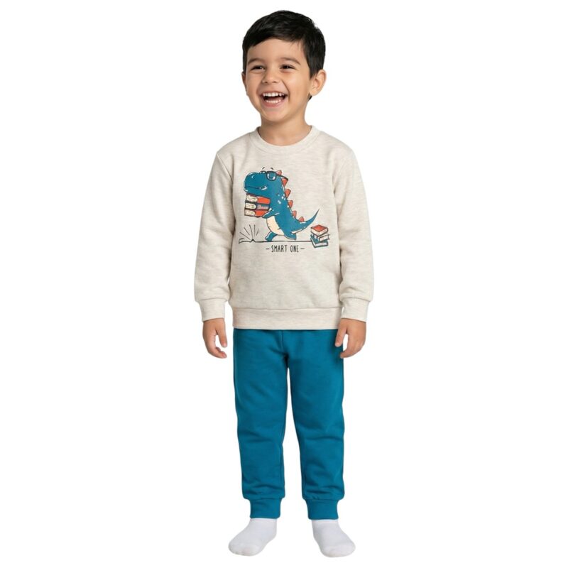 Dreams πιτζάμα «Beige Smart Dino»