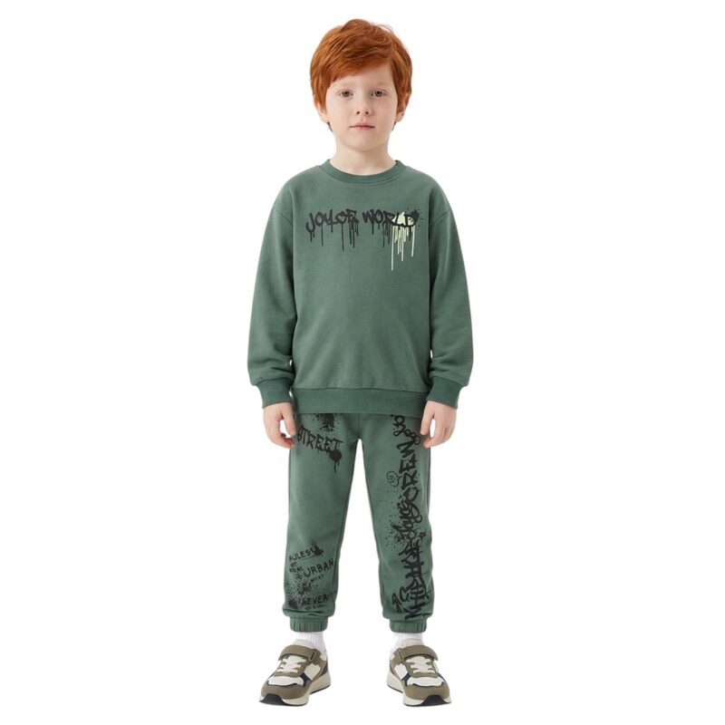 Joyce σετ φόρμας από λεπτό ύφασμα «Green World»