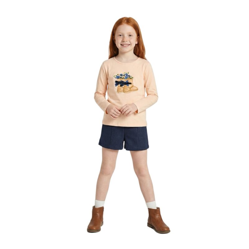 Ativo σετ μπλούζα με σορτσάκι «Hello Spring»