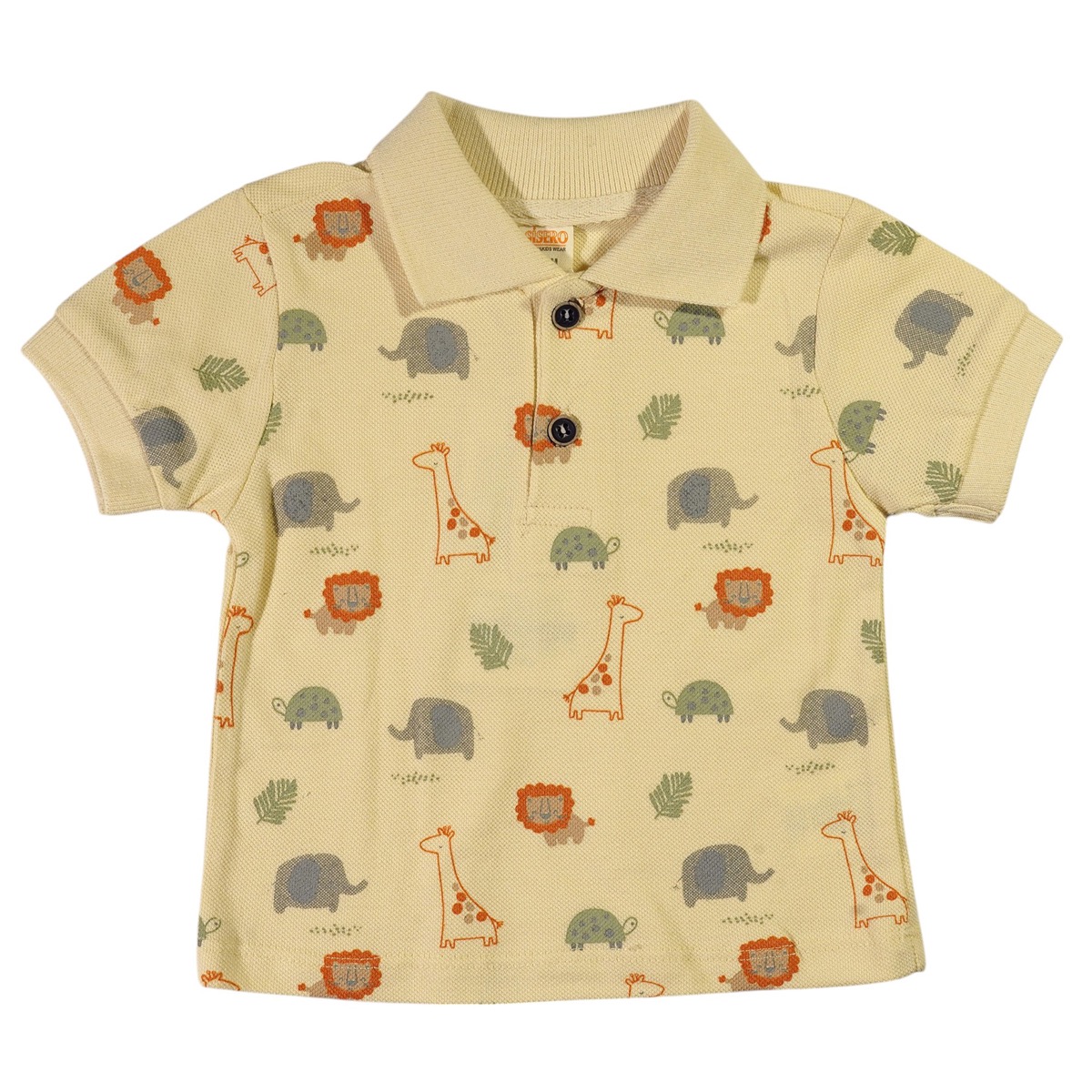 Sisero σετ πόλο μπλούζα με μοντέρνα στάμπα και μπεζ σορτσάκι για καθημερινή χρήση.