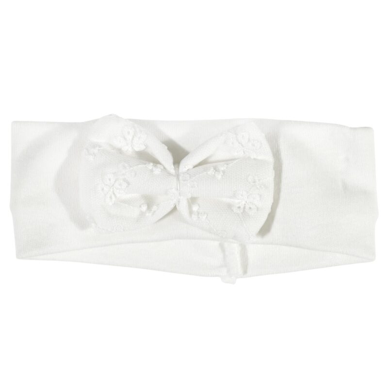 Λεπτό ολόσωμο φορμάκι Annora Baby «Baby Lace» με δαντελένιες λεπτομέρειες και φιόγκο για ρομαντικό στυλ.