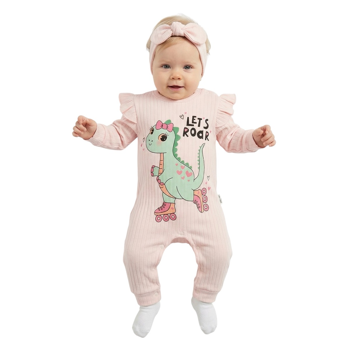 Baby Mii λεπτό φορμάκι και κορδέλα για τα μαλλιά «Let’s Roar»