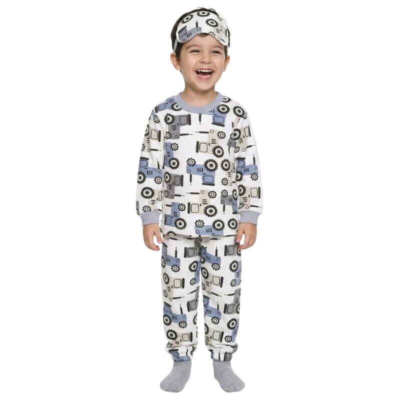 Poli Foni πιτζαμούλα «Blue Tractor»