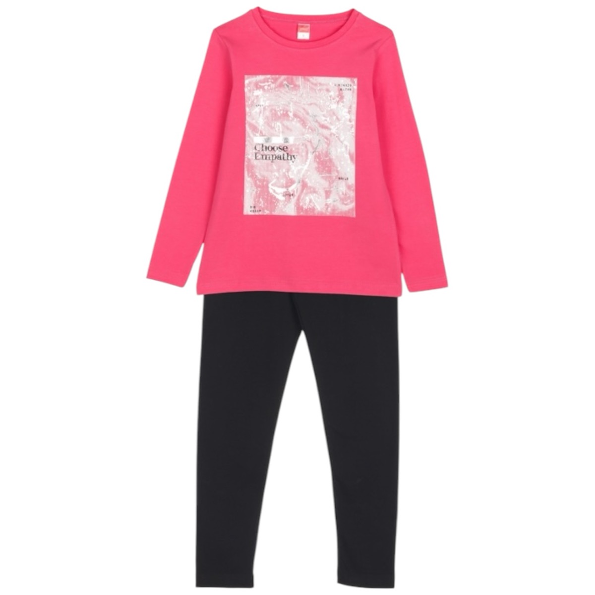 Παιδικό σετ μπλούζας και κολάν Joyce από απαλό βαμβακερό ύφασμα, τέλειο για βόλτες και παιχνίδι
