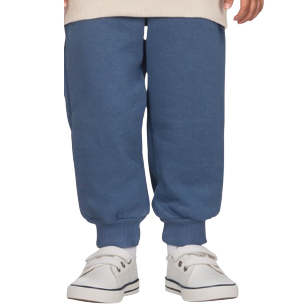 Μπλε παντελόνι φόρμας με λάστιχο στη μέση