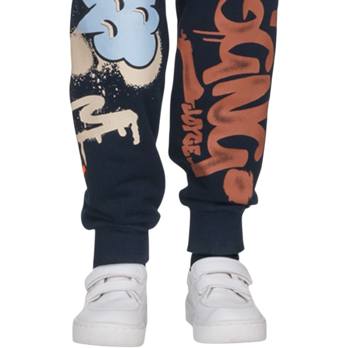 Μπλε παντελόνι φόρμας με στάμπα για αγόρι